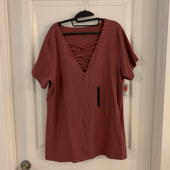 Torrid Pink Tunic tee - Picture 1 of 4